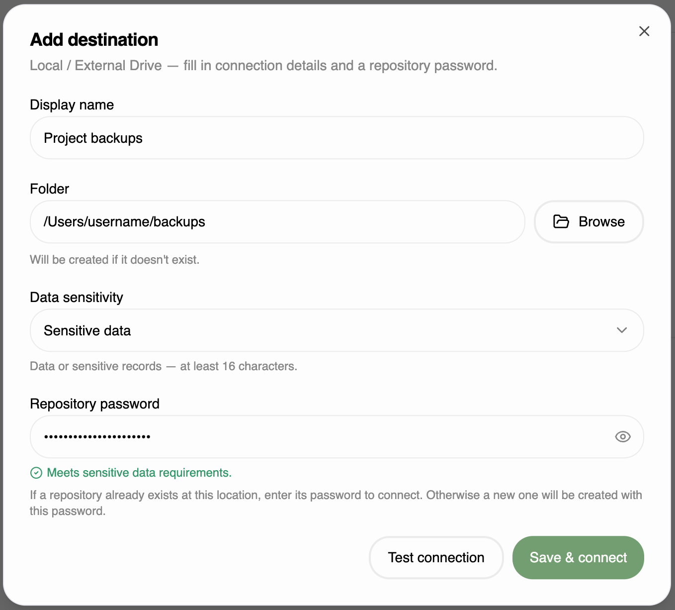 macOS Keychain permission prompt
